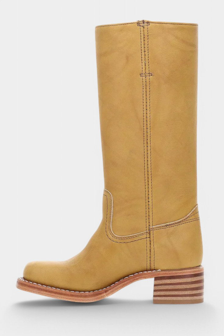 Millie | Women's Knee-High Leather Boots with Block Heel, Elegant Leather Boots | Everlasting Boutique