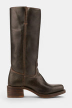 Millie | Women's Knee-High Leather Boots with Block Heel, Elegant Leather Boots | Everlasting Boutique