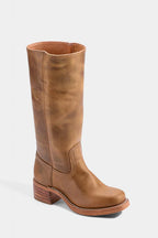 Millie | Women's Knee-High Leather Boots with Block Heel, Elegant Leather Boots | Everlasting Boutique