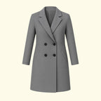 Monica | Women's Double-Breasted Coat with Lapels, Elegant Autumn Coat | Everlasting Boutique