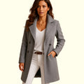 Monica | Women's Double-Breasted Coat with Lapels, Elegant Autumn Coat | Everlasting Boutique