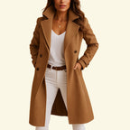 Monica | Women's Double-Breasted Coat with Lapels, Elegant Autumn Coat | Everlasting Boutique