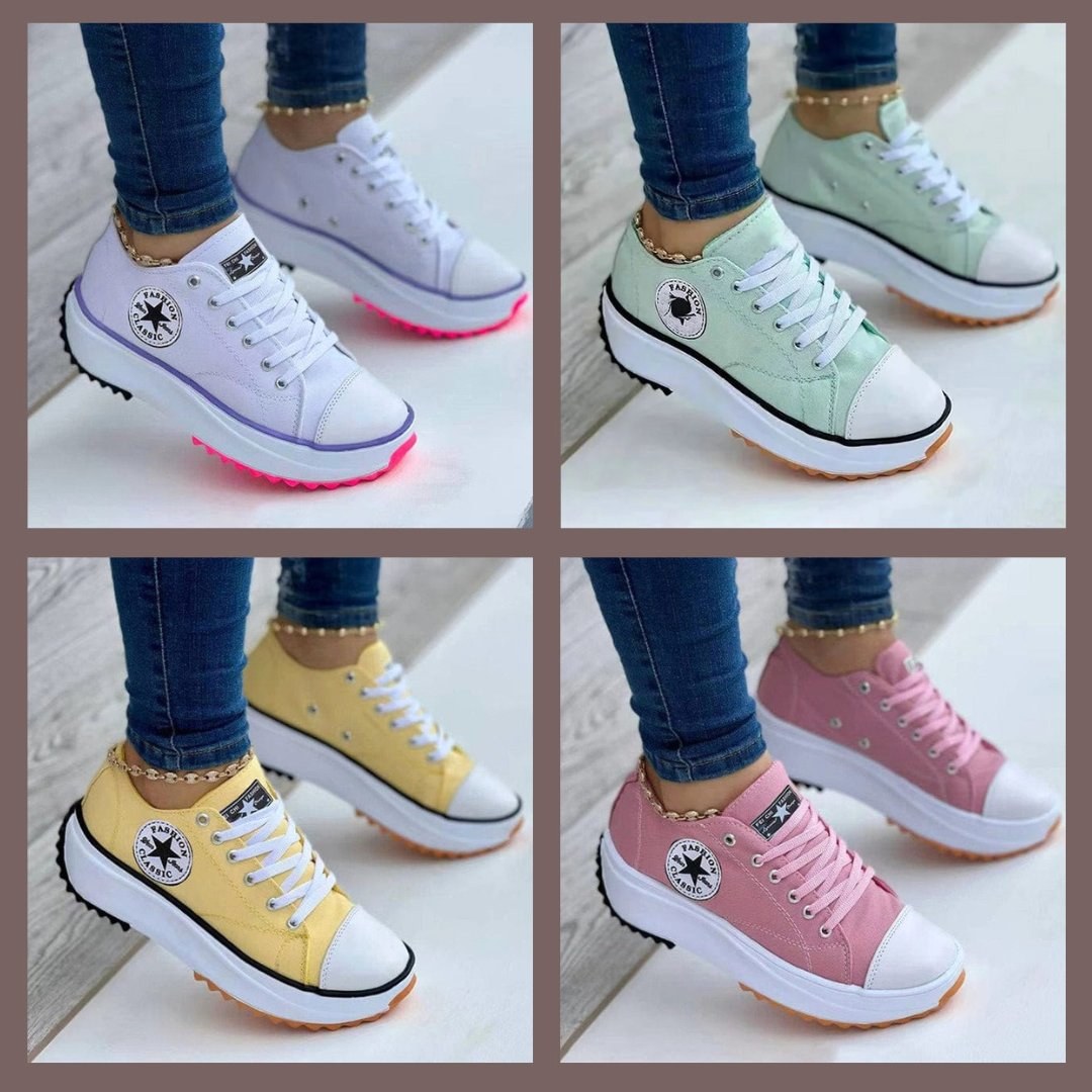 Monique | Women's Orthopaedic Trainers with Ergonomic Support, Comfortable Walking Trainers | Everlasting Boutique