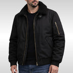 Nathan | Men's Structured Bomber Jacket, Warm Fleece-Lined Jacket | Everlasting Boutique