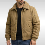 Nathan | Men's Structured Bomber Jacket, Warm Fleece-Lined Jacket | Everlasting Boutique