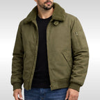 Nathan | Men's Structured Bomber Jacket, Warm Fleece-Lined Jacket | Everlasting Boutique