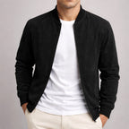 Nigel | Men's Suede-Textured Structured Jacket, Tailored Autumn Jacket | Everlasting Boutique