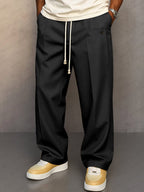 Nils | Men's Trousers with Straight Cut, Modern Jogger Trousers | Everlasting Boutique | Grey