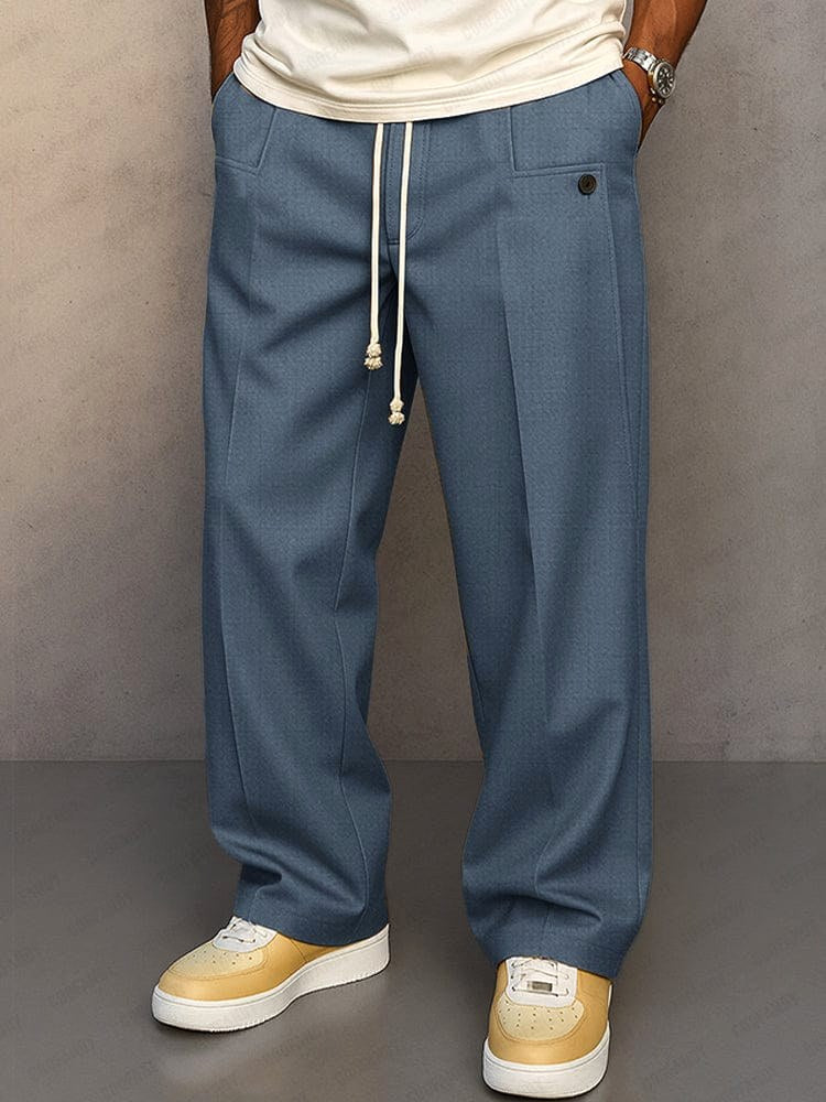 Nils | Men's Trousers with Straight Cut, Modern Jogger Trousers | Everlasting Boutique | Grey