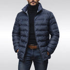 Noah | Men's Insulated Quilted Jacket, High-Collar Down Jacket | Everlasting Boutique | Green