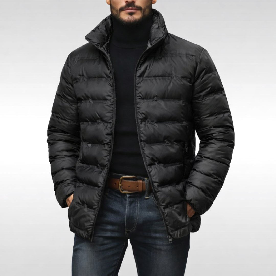 Noah | Men's Insulated Quilted Jacket, High-Collar Down Jacket | Everlasting Boutique