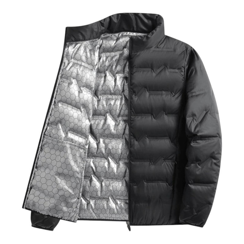 Noah | Men's Insulated Quilted Jacket, High-Collar Down Jacket | Everlasting Boutique