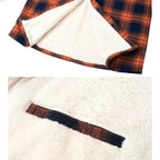 Noah | Men's Sherpa-Lined Plaid Jacket, Button-Front Autumn Jacket | Everlasting Boutique | Black
