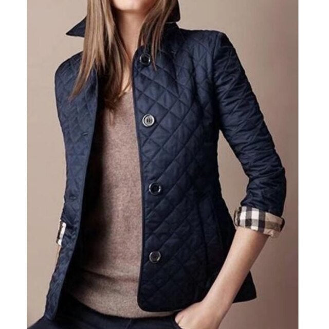 Noeline | Women's Diamond Quilted Lightweight Jacket, Structured Casual Jacket | Everlasting Boutique