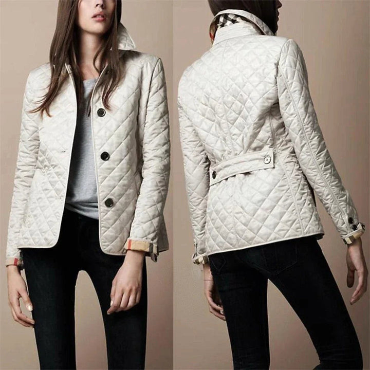 Noeline | Women's Diamond Quilted Lightweight Jacket, Structured Casual Jacket | Everlasting Boutique