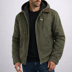 Nolan | Men's Hooded Lined Jacket, Comfortable Everyday Jacket | Everlasting Boutique | Brown