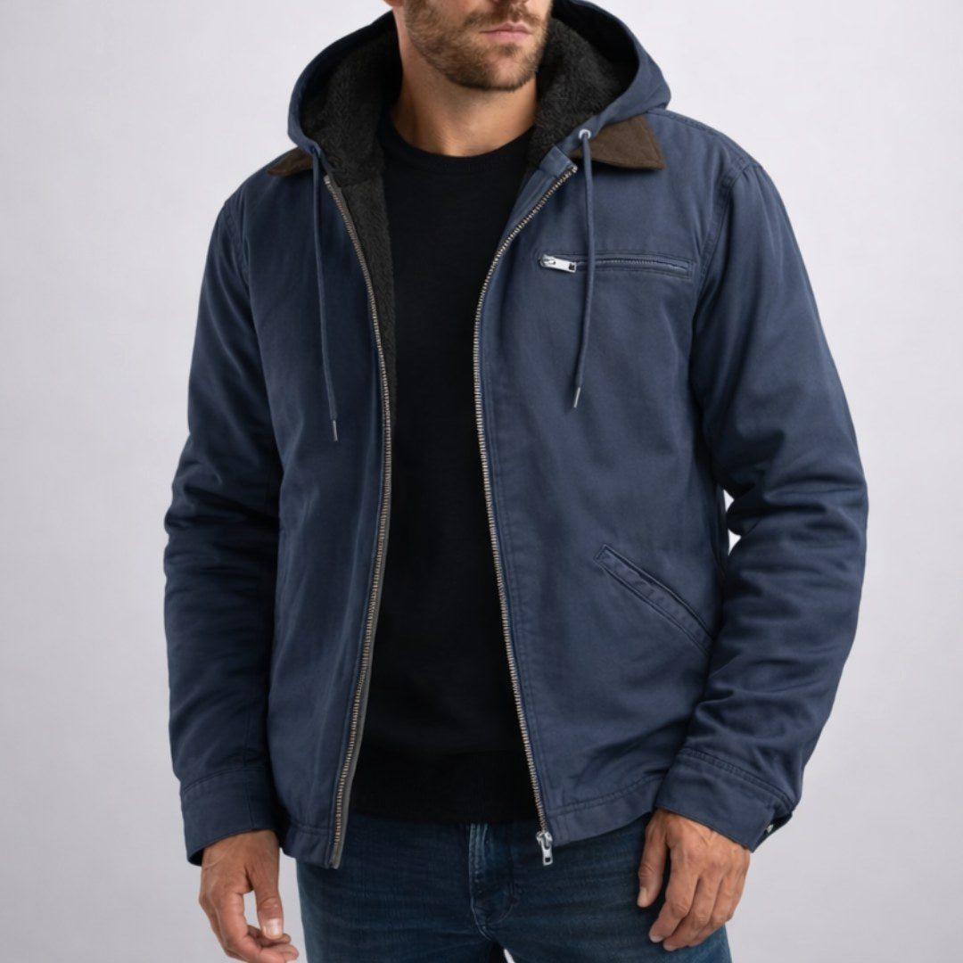 Nolan | Men's Hooded Lined Jacket, Comfortable Everyday Jacket | Everlasting Boutique | Green