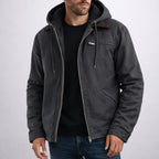 Nolan | Men's Hooded Lined Jacket, Comfortable Everyday Jacket | Everlasting Boutique | Grey