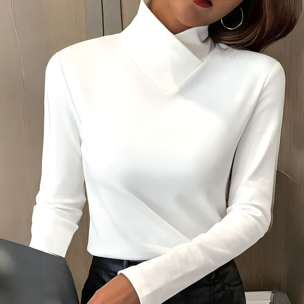 Nora | Women's Soft Turtleneck Jumper, Perfect for Everyday Wear | Everlasting Boutique | White