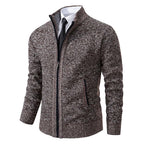 Norbert | Men's Zip-Up Cardigan, Lightweight Autumn Cardigan | Everlasting Boutique | Red