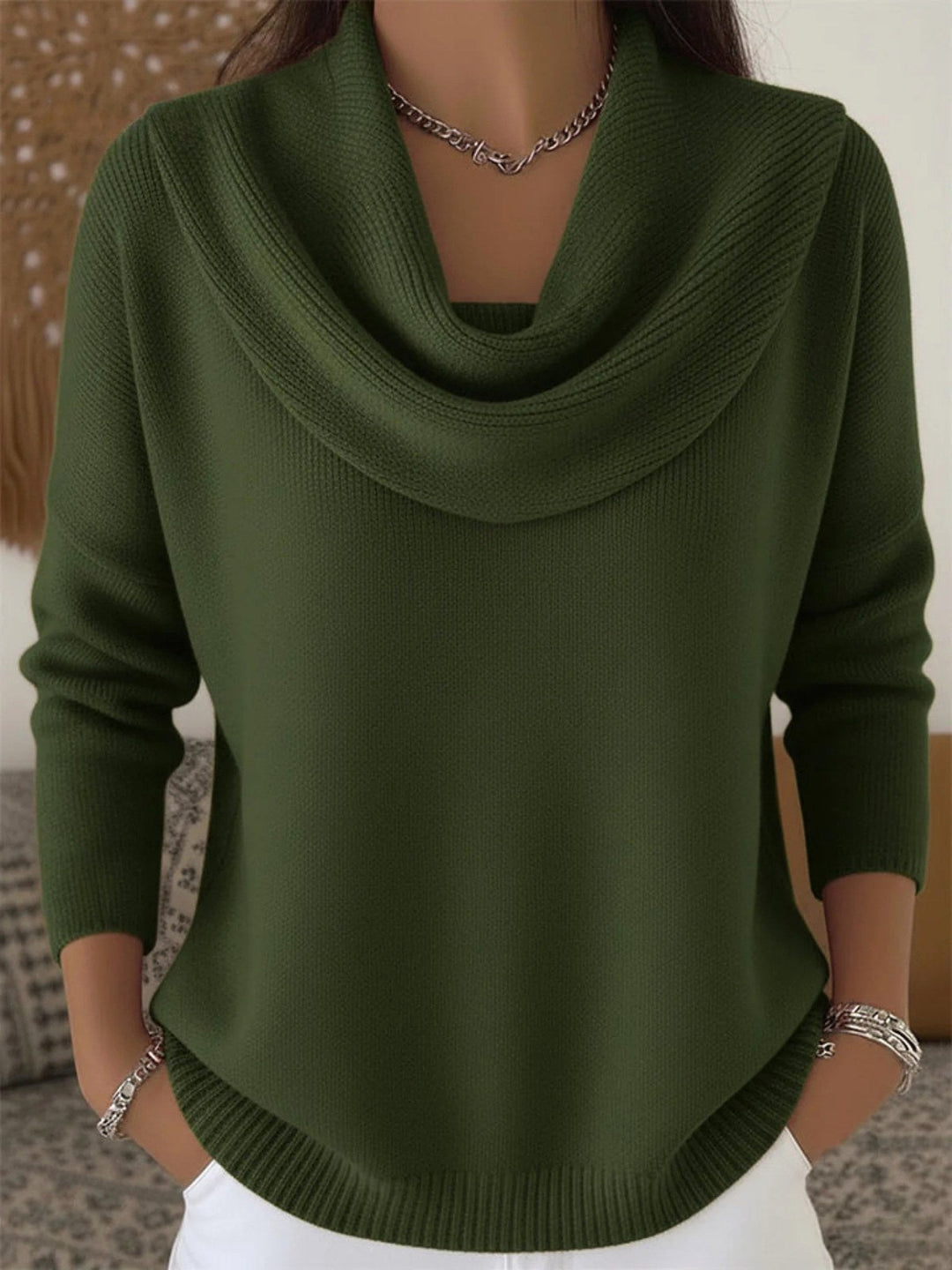 Odette | Women's Merino Wool Jumper, Elegant Autumn Coat | Everlasting Boutique
