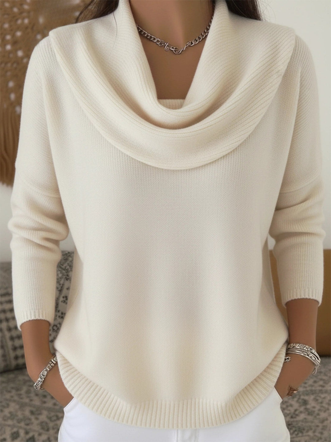Odette | Women's Merino Wool Jumper, Elegant Autumn Coat | Everlasting Boutique