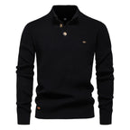 Oliver | Men's Cotton Jumper with Classic Fit, Elegant Men's Jumper | Everlasting Boutique | Khaki