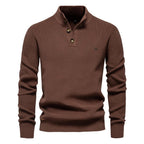 Oliver | Men's Cotton Jumper with Classic Fit, Elegant Men's Jumper | Everlasting Boutique | Khaki