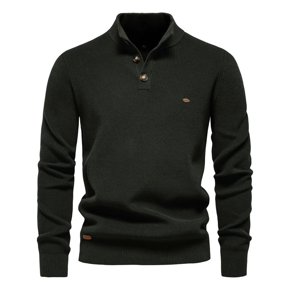 Oliver | Men's Cotton Jumper with Classic Fit, Elegant Men's Jumper | Everlasting Boutique | Light Grey