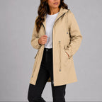 Olivia | Women's Lightweight Waterproof Rain Coat, Hooded Autumn Coat | Everlasting Boutique