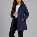 Olivia | Women's Lightweight Waterproof Rain Coat, Hooded Autumn Coat | Everlasting Boutique