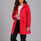Olivia | Women's Lightweight Waterproof Rain Coat, Hooded Autumn Coat | Everlasting Boutique