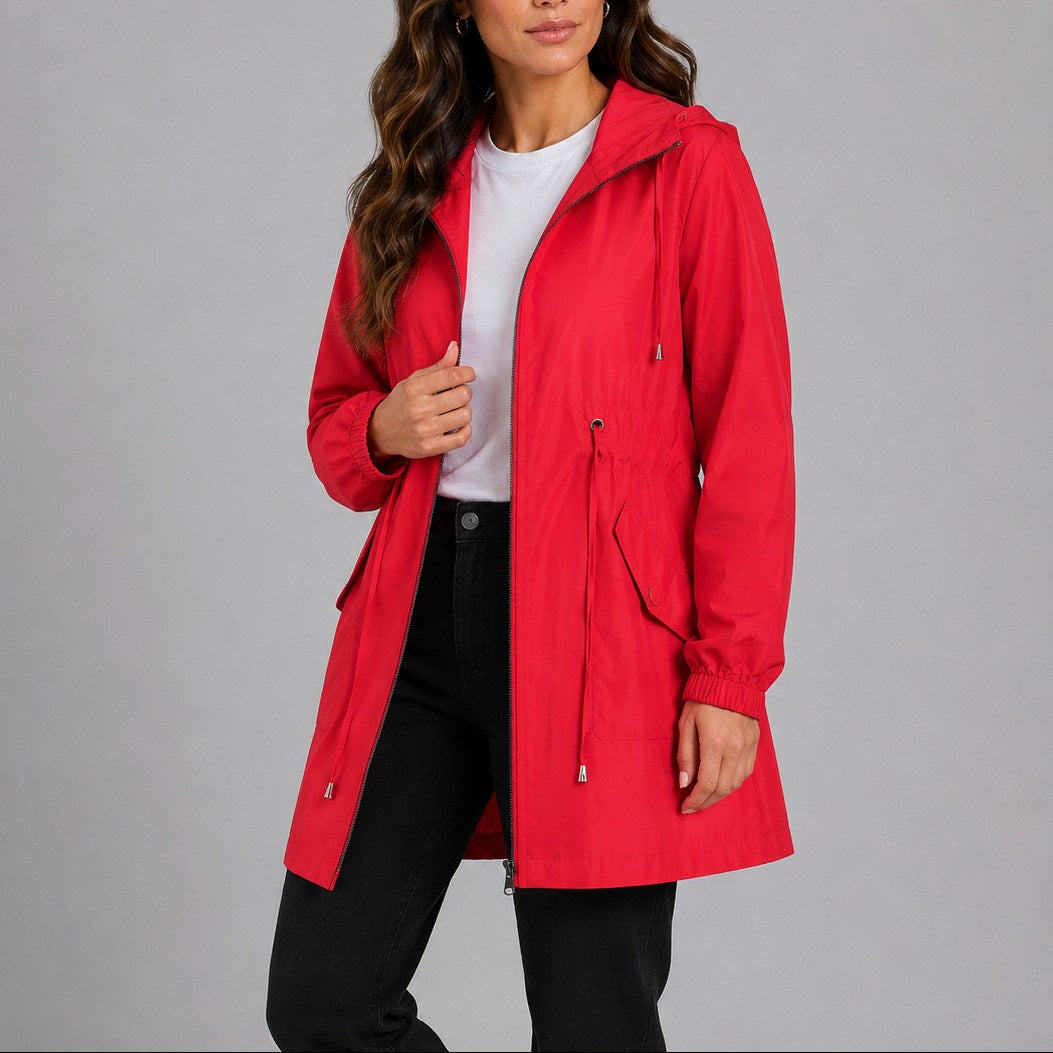 Olivia | Women's Lightweight Waterproof Rain Coat, Hooded Autumn Coat | Everlasting Boutique