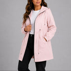 Olivia | Women's Lightweight Waterproof Rain Coat, Hooded Autumn Coat | Everlasting Boutique