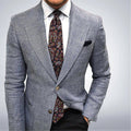 Oscar | Men's Tailored Blazer with Textured Finish, Smart Jacket | Everlasting Boutique | Blue