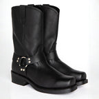 Oswin | Men's Mid-Calf Cowboy Boots, Harness Style Western Boots | Everlasting Boutique