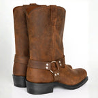 Oswin | Men's Mid-Calf Cowboy Boots, Harness Style Western Boots | Everlasting Boutique