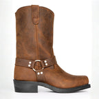 Oswin | Men's Mid-Calf Cowboy Boots, Harness Style Western Boots | Everlasting Boutique