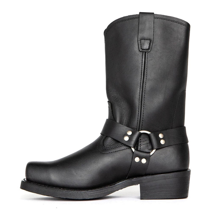 Oswin | Men's Mid-Calf Cowboy Boots, Harness Style Western Boots | Everlasting Boutique