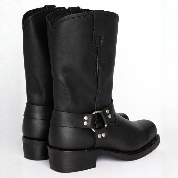 Oswin | Men's Mid-Calf Cowboy Boots, Harness Style Western Boots | Everlasting Boutique