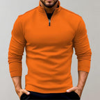 Otto | Men's Jumper with Zip, Versatile Knit Jumper | Everlasting Boutique | Black