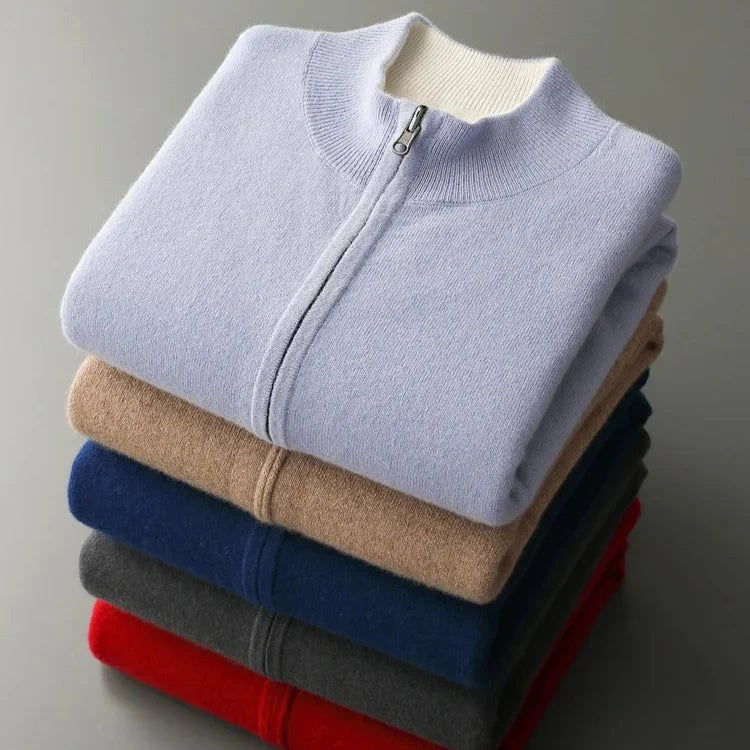 Parker | Men's Full-Zip Knit Cardigan, Comfortable Everyday Cardigan | Everlasting Boutique