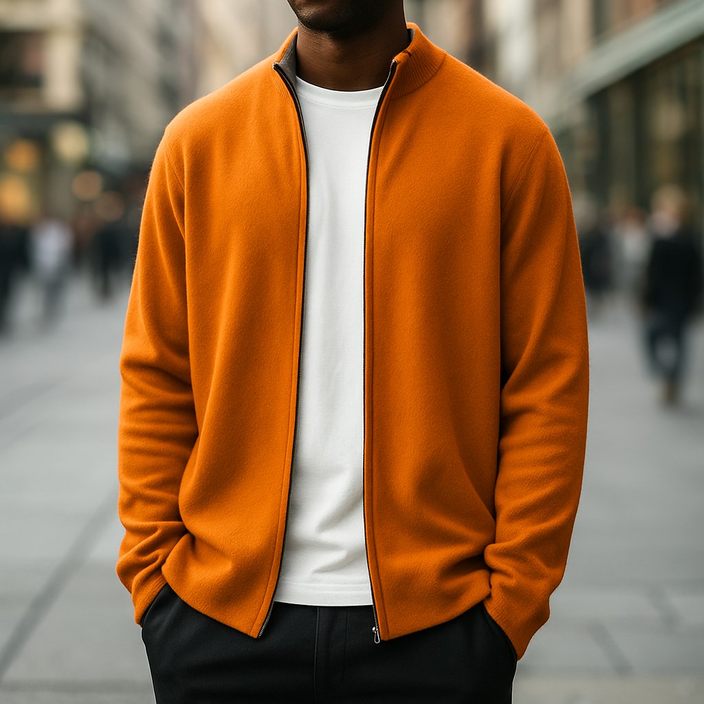 Parker | Men's Full-Zip Knit Cardigan, Comfortable Everyday Cardigan | Everlasting Boutique