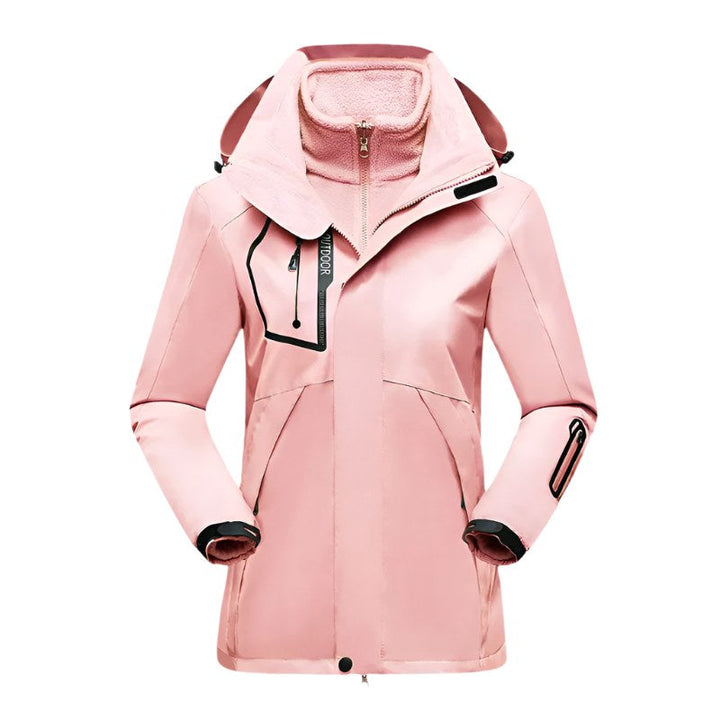 Patricia | Women's Waterproof Softshell Jacket, Wind-Resistant Performance Coat | Everlasting Boutique | White
