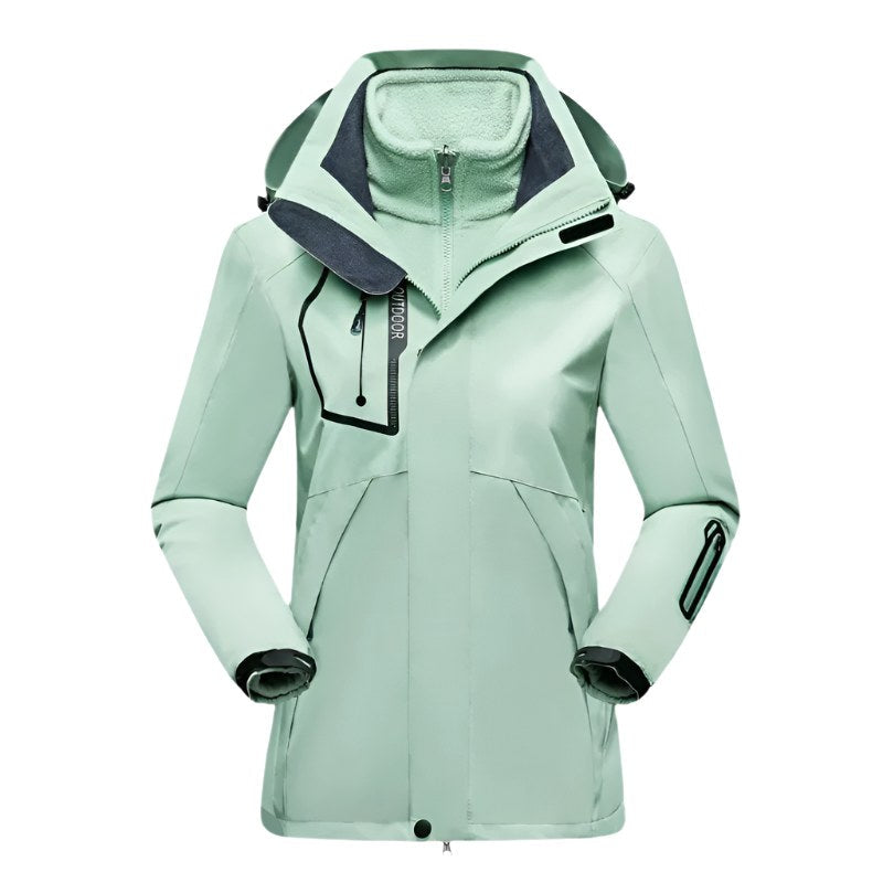 Patricia | Women's Waterproof Softshell Jacket, Wind-Resistant Performance Coat | Everlasting Boutique | Purple