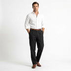 Patrick | Men's Linen-Cotton Blend Trousers with a Comfortable Fit; Breathable Summer Trousers | Everlasting Boutique