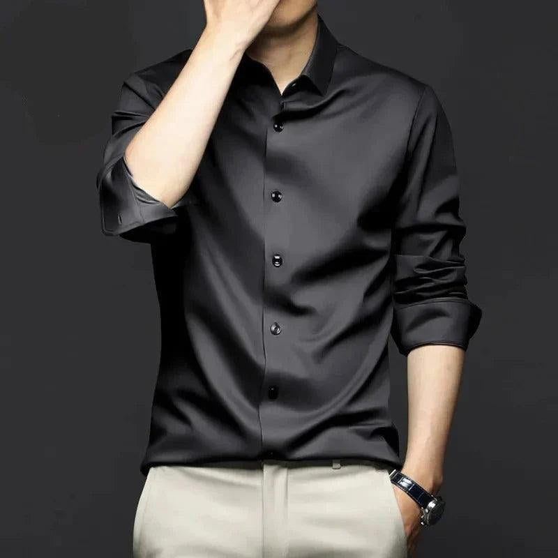 Paul | Elegant 100% Silk Blouse, Classic Business Blouse | Everlasting Boutique
