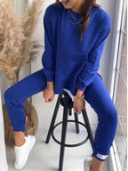 Penelope | Women's Oversized Two-Piece Lounge Set, Perfect for Everyday Wear | Everlasting Boutique | Orange