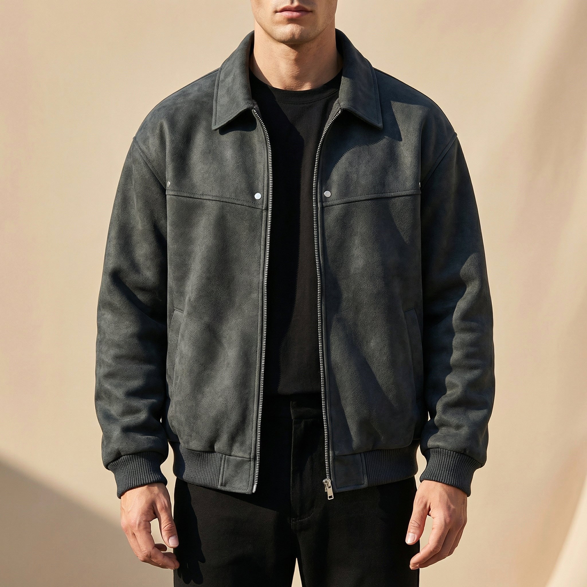 Peter | Men's Lambskin Leather Jacket, Tailored Smart Jacket | Everlasting Boutique