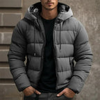 Philip | Men's Hooded Quilted Puffer Jacket, Padded Autumn Coat | Everlasting Boutique